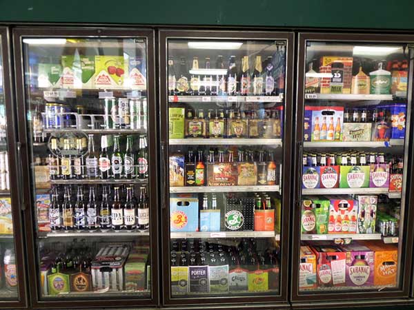 Cold Craft Beer Selection