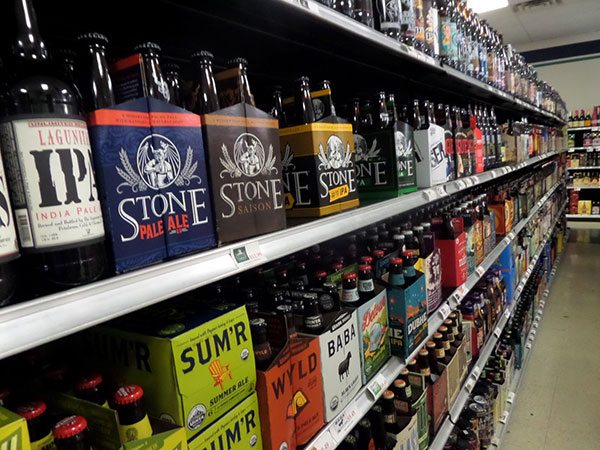 wide variety of craft beers and hard ciders